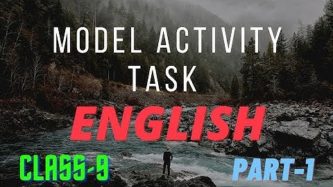 CLASS 9 ENGLISH |MODEL ACTIVITY TASK PART1 |WBBSE CLASS 9|ONLINE CLASS|SK STUDY POINT SILIGURI