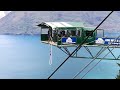 Bungy jump of 47 meters from a platform of 400 meters over the ground