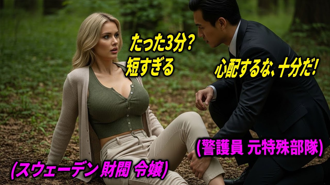 「たった3分で何をする気？」スウェーデン財閥の令嬢を、元自衛隊の日本人ボディーガードが孤立した密林で冷静に助け、一生面倒を見てくれと迫られた事縁 /軍隊話/オーディオブック