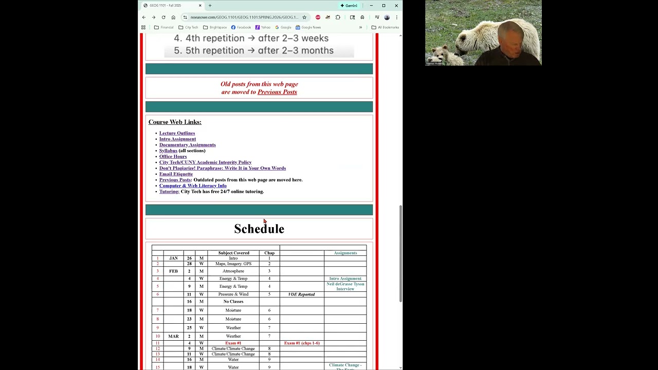 Course Admin OL30 - Spring 2026