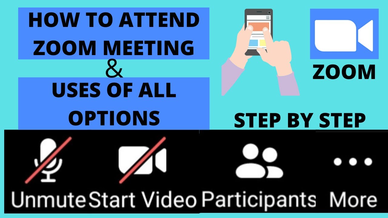 HOW TO ATTEND ZOOM MEETING AND USES OF ALL OPTION STEP BY STEP YouTube
