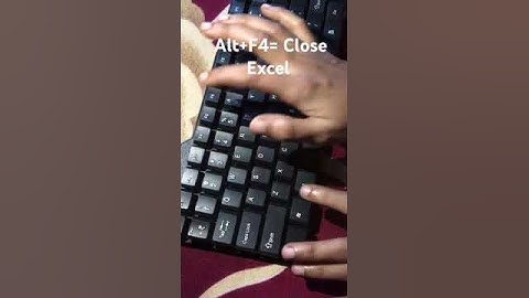 Alt+F4=Close Excel #computer