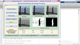 Background Subtraction using matlab