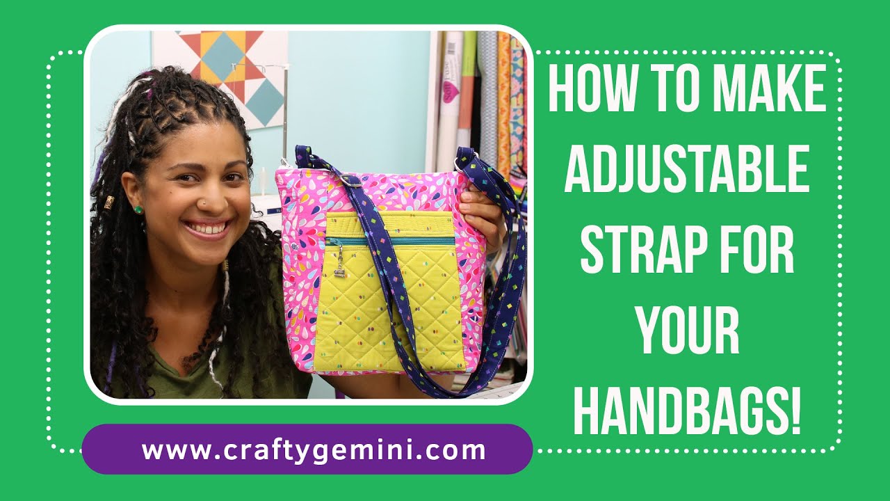 How to make adjustable purse strap adjustable shoulder strap bag strap  tutorial double sided strap — Blog