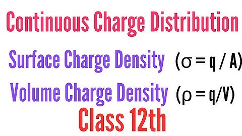 Continuous Charge Distribution-2 |Surface Charge Distribution|Volume Charge Distribution| physics