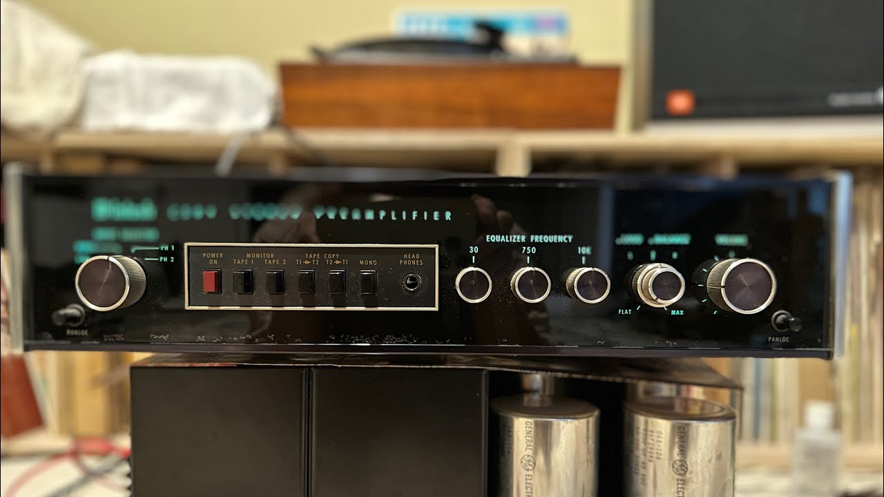 McIntosh C504 プリアンプの動作テスト - YouTube