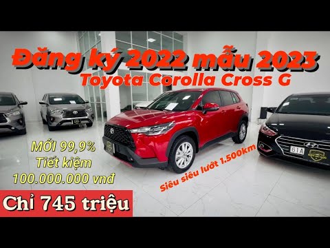 Toyota Corolla Cross G 2022 mẫu 2023 siêu lướt 1.500km bs Vip 21121 - chi 745 rẻ hơn 100tr