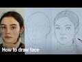 How to draw a face / step by step / draw with me