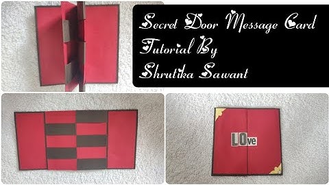 Secret Door Message Card Tutorial by Shrutika Sawant | Part of Explosion Box