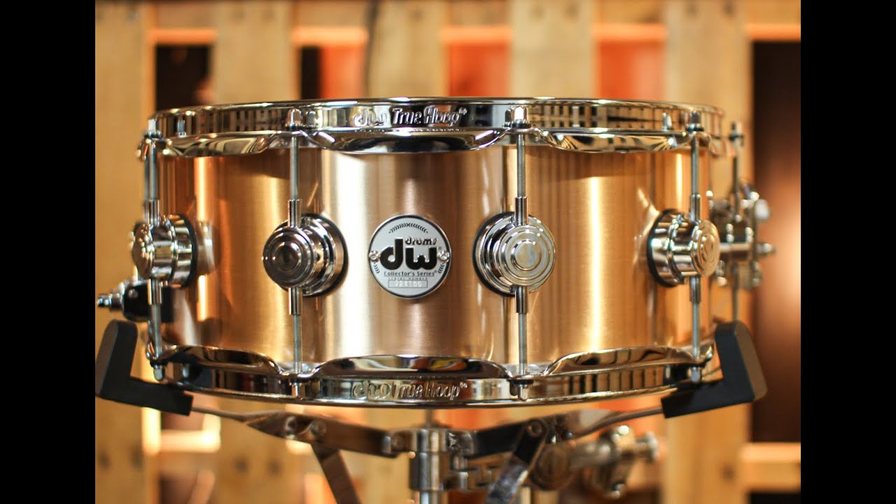 DW 5.5x14 Collector's 3mm Brushed Bell Bronze Snare Drum