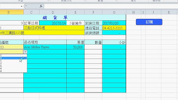 01 範例銷貨單解說輸入自動化與把EXCEL當資料庫