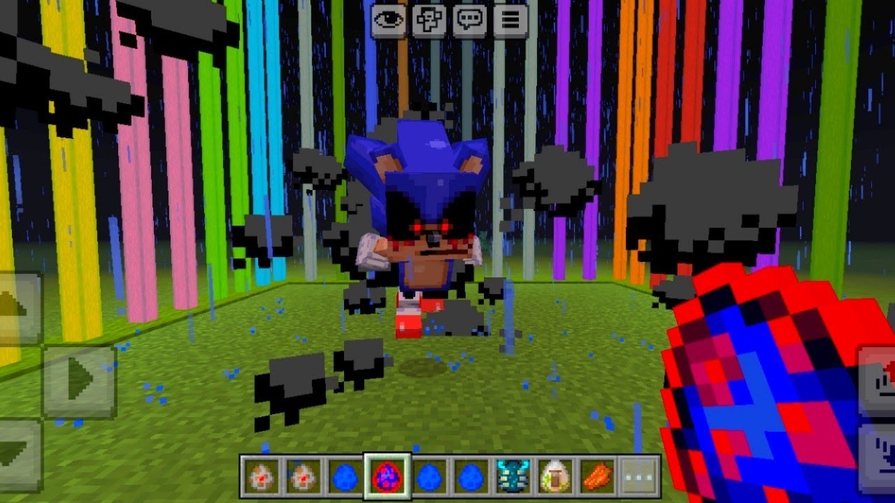 New Sonic Exe Addons in Minecraft PE/BE - YouTube