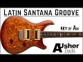 Latin Rock Groove Santana in A minor | Guitar Backing Track