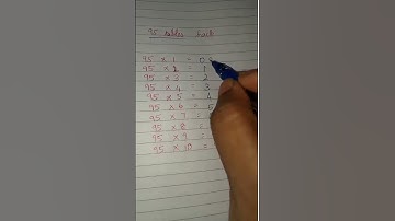 Math 95 table trick #maths #mathtricks #mathtables #tables #tabletrick