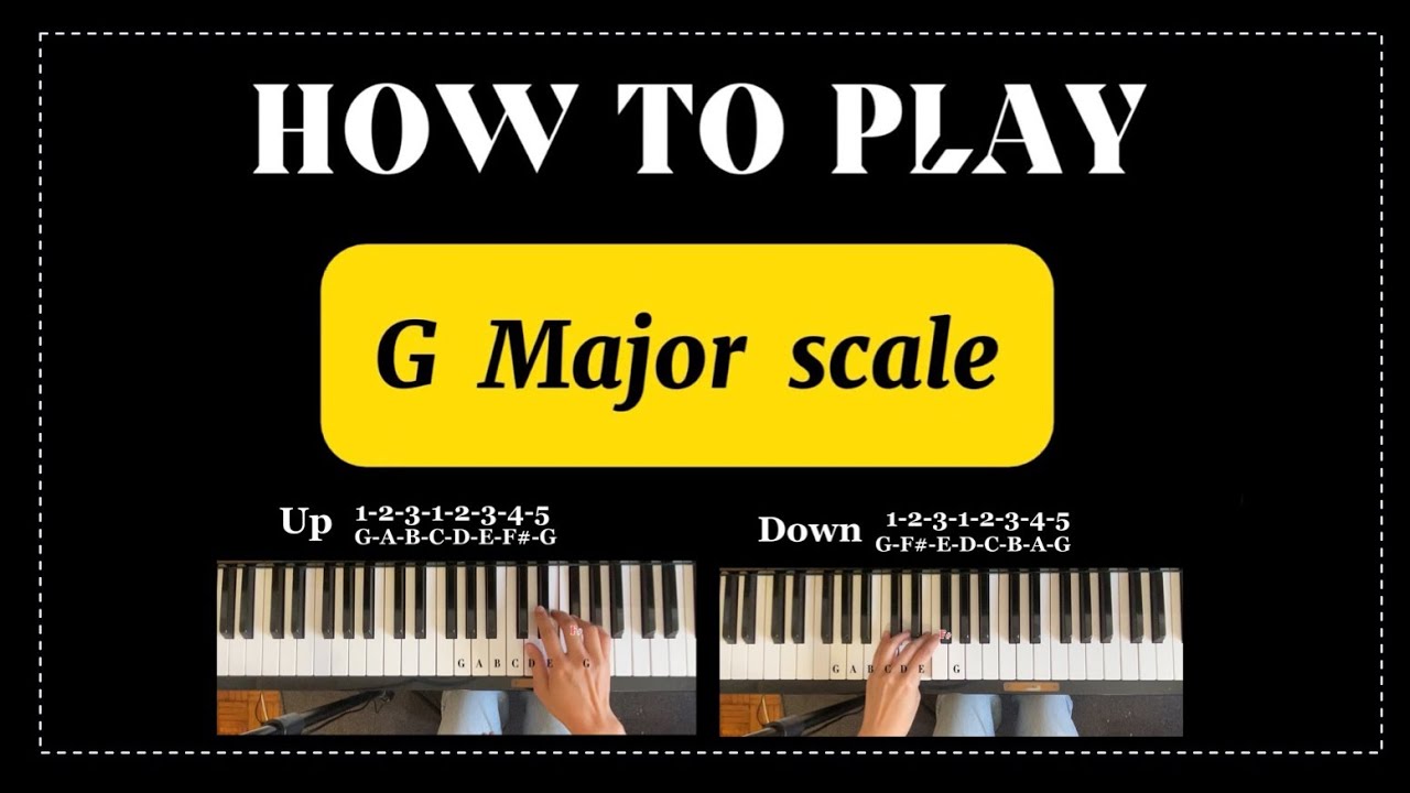 How to play G major scale - YouTube