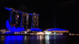 1040129-新加坡夜景遠眺金沙燈光秀