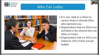 Training: Becoming an Effective Citizen Lobbyist