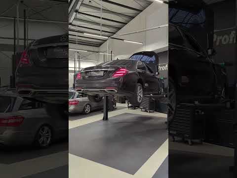 Service on a an S class with 9G-Tronic #mechanic #repair #mercedes #service #sclass #luxury