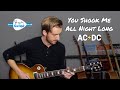 You Shook Me All Night Long - AC/DC Guitar Lesson - Easy Rock Songs To play On Guitar