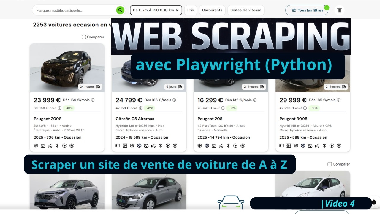 Apprendre le web Scraping avec Playwright et Python : Scraper un site ...