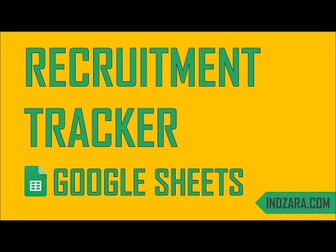 Recruitment Tracker - Free Google Sheets Template
