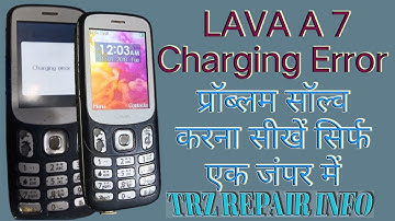 Lava A 7 charging error problem fis 100 % | keypad mobile charging error solution| trzrepairinfo