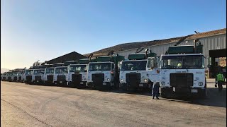 100 Waste Management Garbage Trucks!