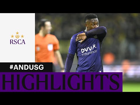 Anderlecht Royal Union SG Goals And Highlights