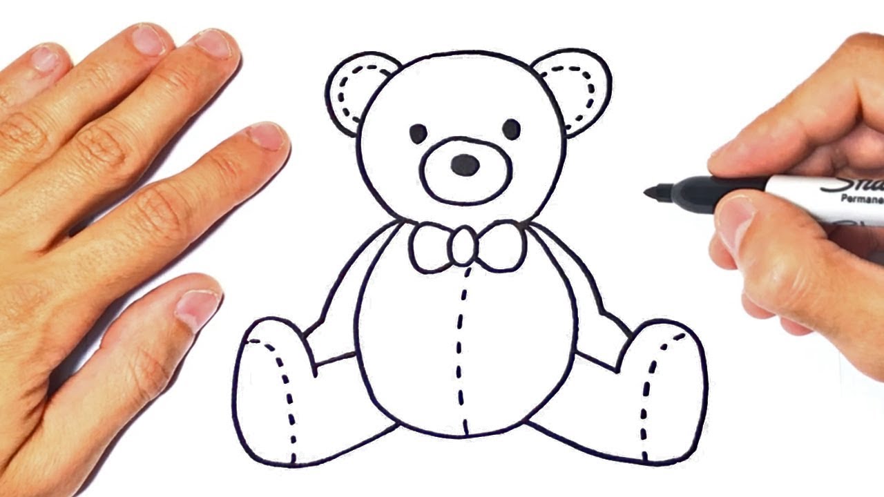 Big Image - Easy Drawings Of Teddy Bears - Free Transparent PNG Clipart  Images Download