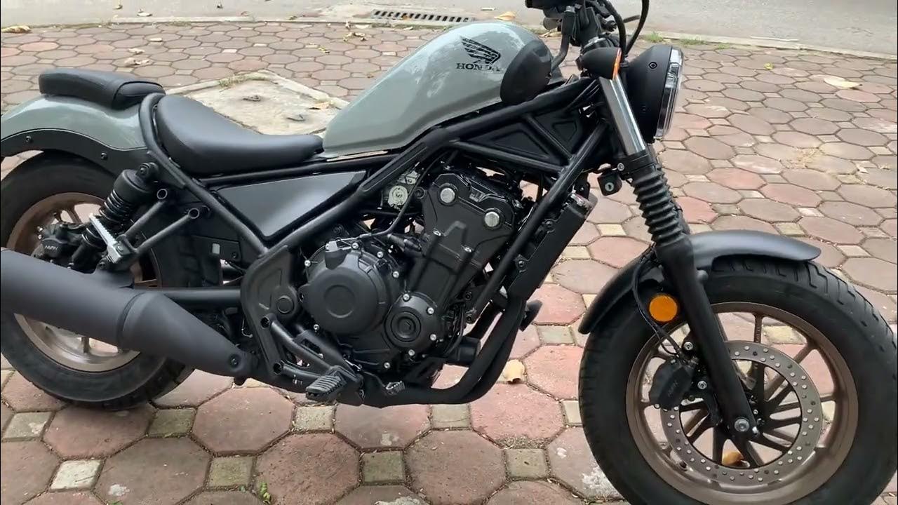 Honda Rebel500 2023 stock exhaust - YouTube