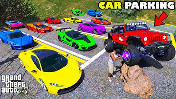 Franklin Build New Car Parking Near His House In GTA 5 | SHINCHAN and CHOP