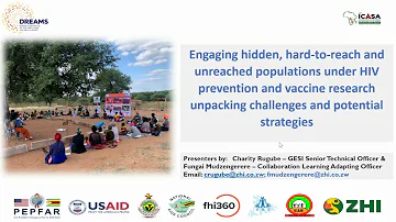 IAVI Engaging hidden, hard to reach and unreached populations under HIV prevention and vaccine resea