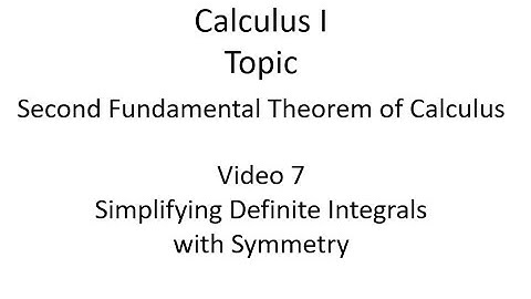 Using Symmetry to Simplify Definite Integrals