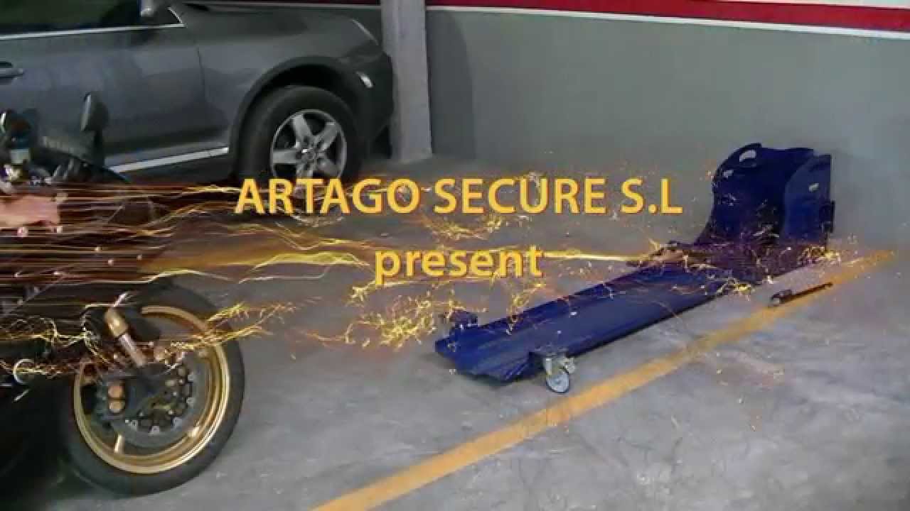 medios de comunicación Reclamación ornamento BUNKER moto parking security/antirrobo moto parking/moto parking sécurisé/  - YouTube