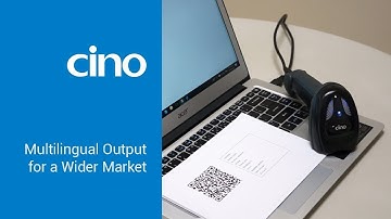 Cino scanners support multilingual output