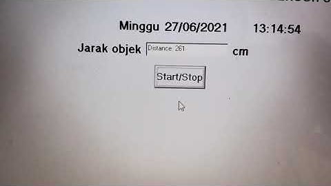 Project mengukur jarak objek menggunakan sensor ultrasonik  dengan delphi7 dan arduino