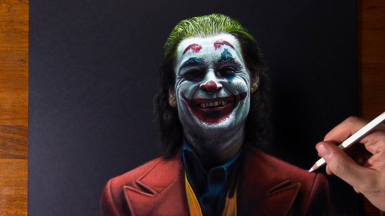 ⁣Drawing Joaquin Phoenix as Joker ????