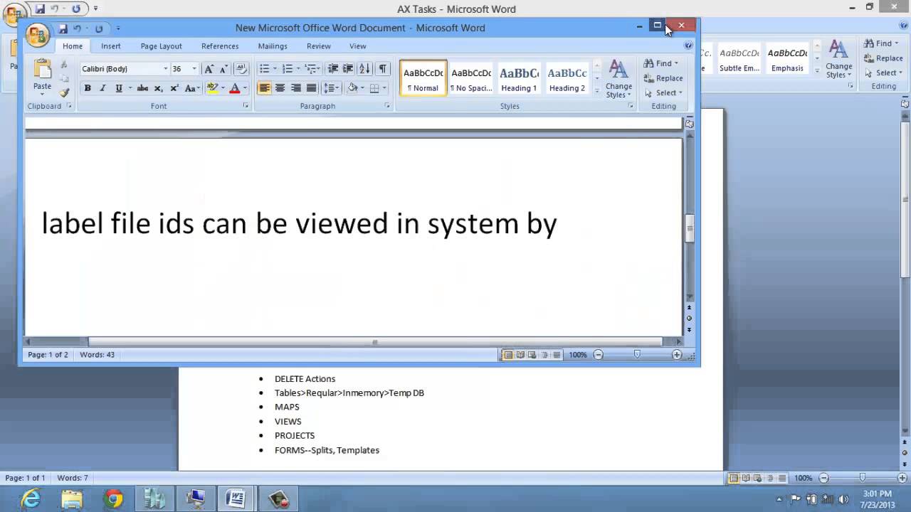 Creating a label and label ids in ax 2012 video YouTube
