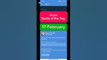 HRUM Quote of the Day - 17 February | | HRUM Answer | HRUM Answer Today | #shorts