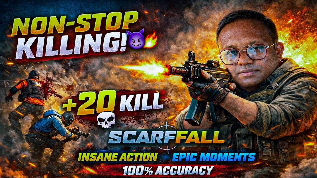 ScarfFall 2.O LIVE  20 KILLS challenge KIYA AAJ HOGA 