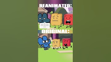 BFB 17 ORIGINAL vs REANIMATED! #tpot #bfb #meme #shorts #funny