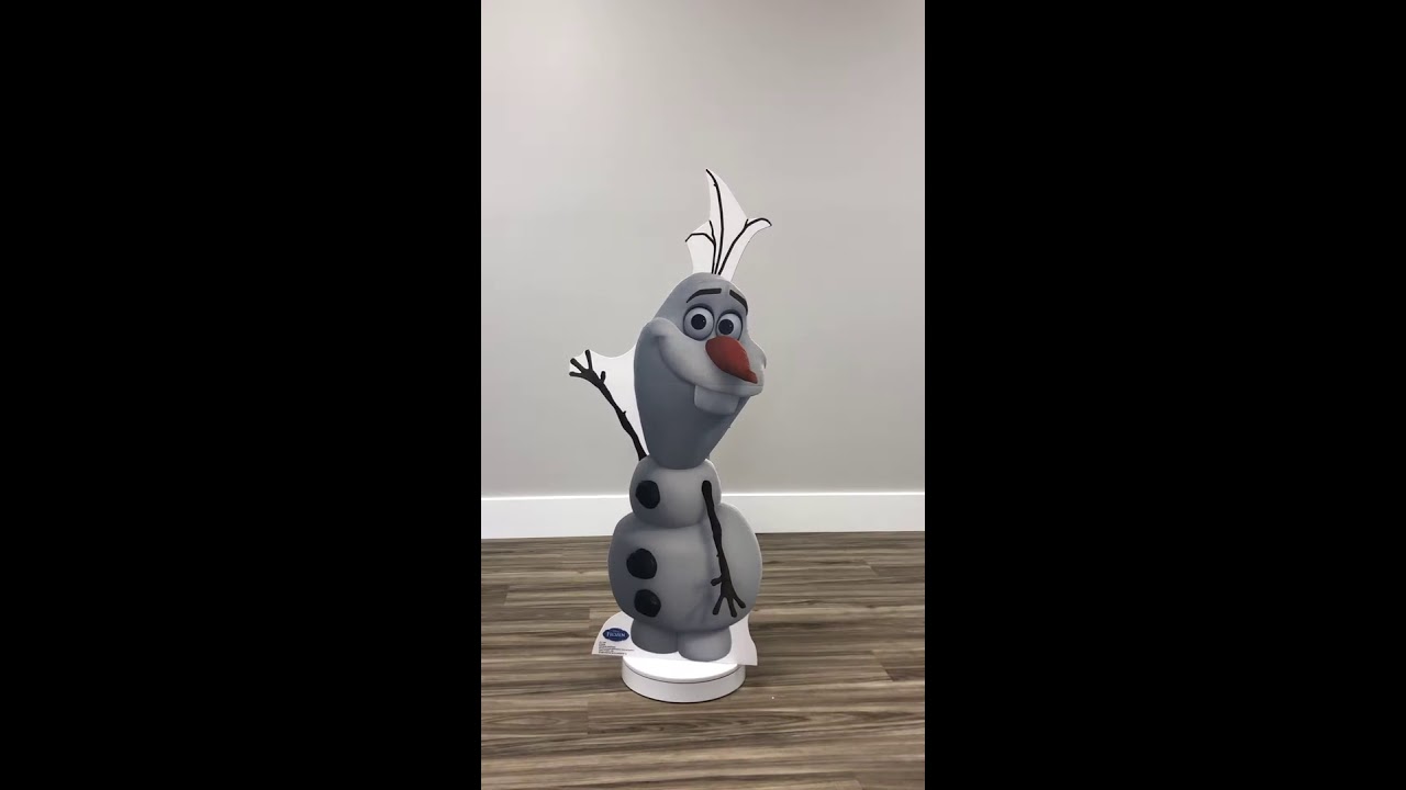 Olaf LifeSize Cardboard Cutout YouTube