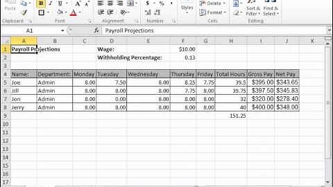 Excel 2010 Tutorial Selecting Multiple Worksheets Microsoft Training Lesson 8.2