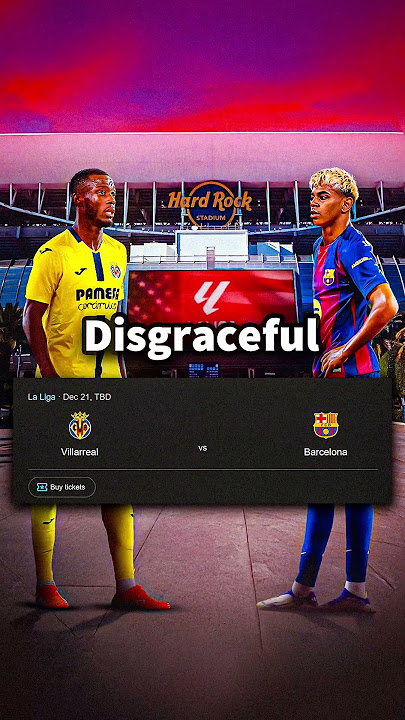 Barcelona vs Villarreal Will be Played in USA and It's Disgraceful