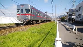 長野電鉄3500系N6編成乗務員訓練 北須坂～須坂通過