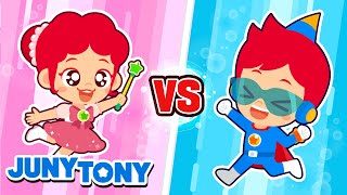 Pink Vs. Blue What Is Your Favorite Color? Color Songs For Kids Junytony