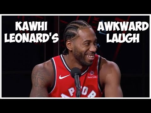 kawhi-leonard's-laugh,-says-"i'm-a-fun-guy!"-(awkward/cringey/creepy)