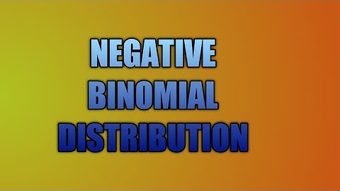 3 Rd sem complimentary statistics | Negative Binomial distribution | Calicut University