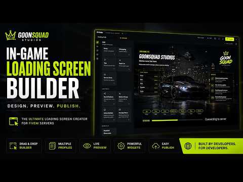 FiveM Loading Screen Script | Build a Custom Loading Screen In-Game, No Coding | Goonsquad