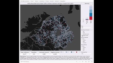 OpenDataNI - PSNI Traffic Collision - Tableau Public Viz